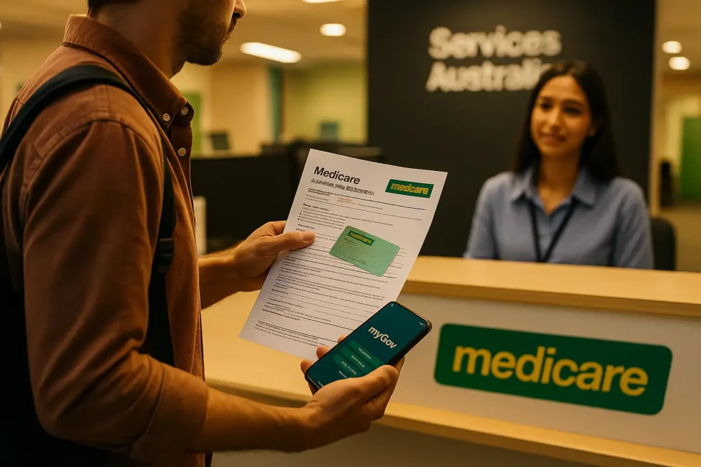 ثبت‌نام مدیکر در Service Australia – ارائه مدارک و فعال‌سازی Medicare و MyGov توسط مهاجر تازه‌وارد