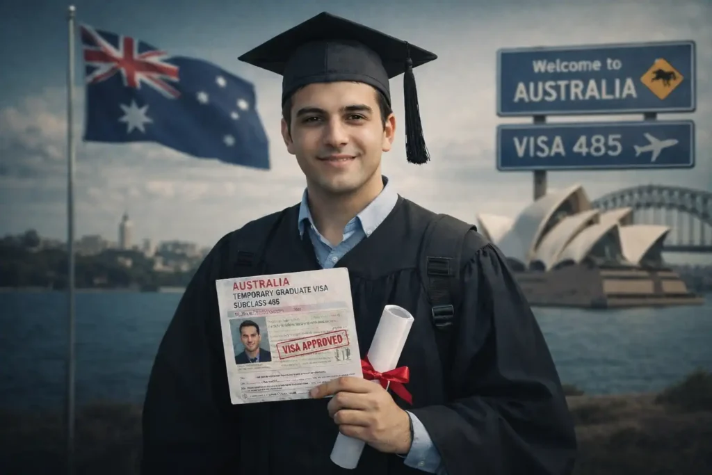دانشجوی ایرانی فارغ‌التحصیل با ویزای 485 استرالیا در سیدنی - ویزای موقت فارغ‌التحصیلان زیرگروه ۴۸۵ استرالیا